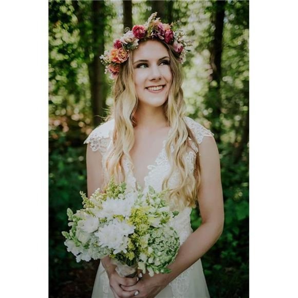 DDazzling Women Flower Headband Wreath Crown Floral Wedding Garland main image 4